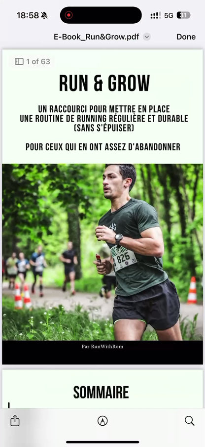 E-Book - Run & Grow : Être Constant en Course à Pied